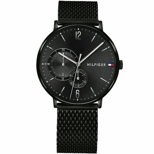 Men's Tommy Hilfiger Black Mesh Bracelet Chronograph Watch 1791507