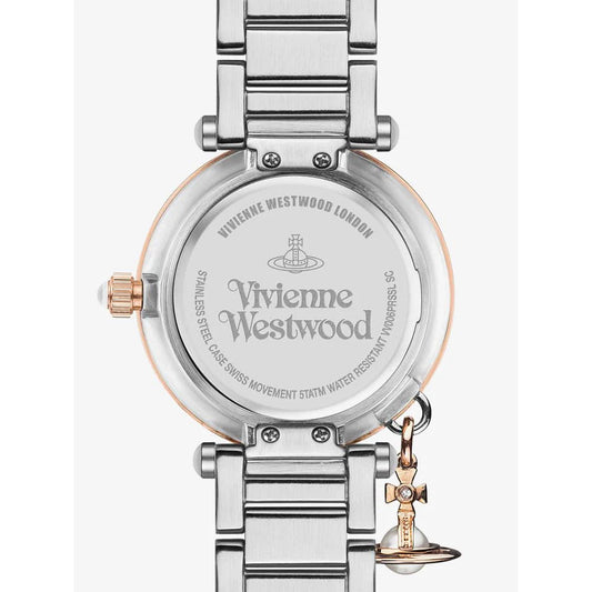 Ladies Vivienne Westwood Mother Orb 32mm Stainless Steel and Rose Gold Tone Watch VV006PRSSL