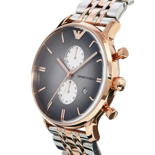 Men's Gianni Emporio Armani Two Tone Stainless Steel Chronograph Watch AR1721