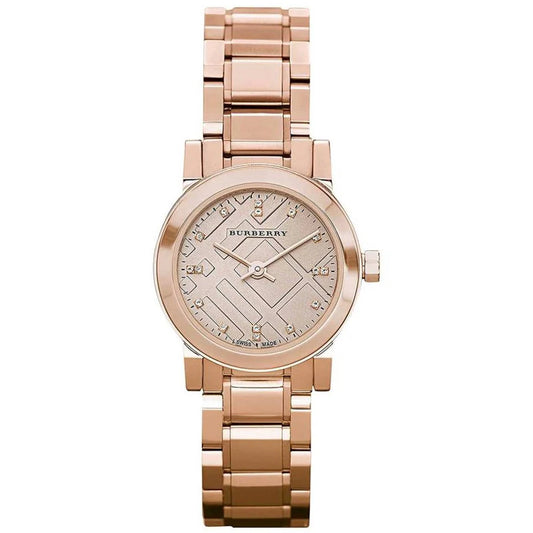 Ladies Burberry The City Rose Gold Stainless Steel Watch BU9215