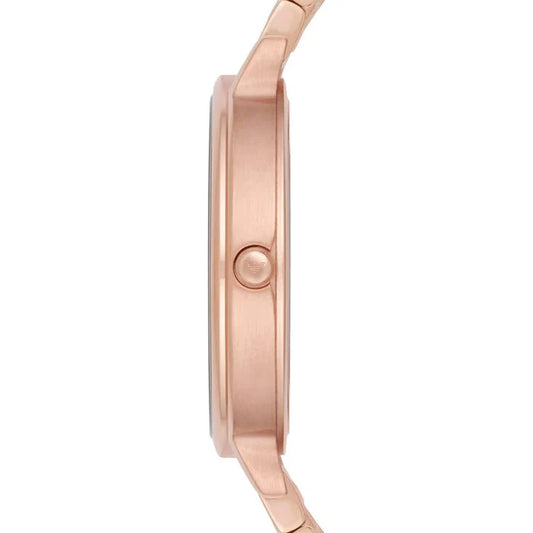 Ladies Emporio Armani Rose Gold Mother Of Pearl Dial Watch AR11006