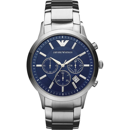 Men's Emporio Armani Silver Stainless Steel Chronograph Watch AR2448