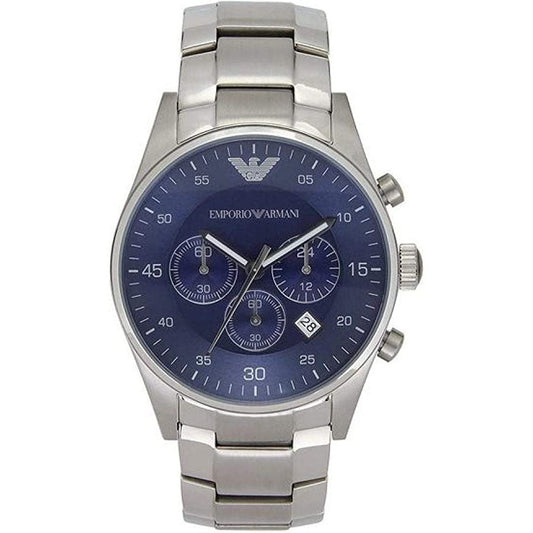 Men's Emporio Armani Silver Stainless Steel Chronograph Watch AR5860