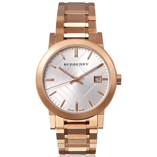 Ladies Burberry The City Rose Gold PVD Watch BU9004