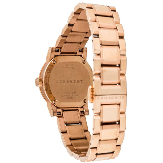 Ladies Burberry The City Rose Gold Stainless Steel Watch BU9215