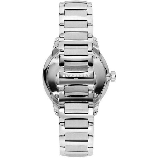 Men’s Burberry The Classic Black Dial Chronograph Silver Watch BU10005