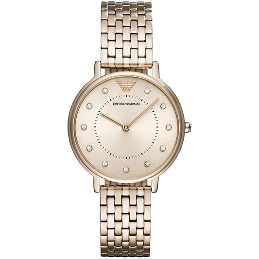 Ladies Emporio Armani Gold Stainless Steel Watch AR11062