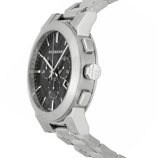 Men's Burberry The City Black Dial Chronograph Watch BU9351