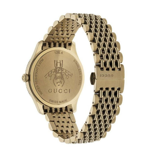 Ladies G-Timeless Gucci Yellow Gold PVD Case 36mm Bee Dial Watch YA1264155