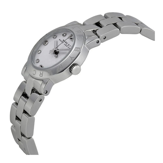 Ladies Marc Jacobs Mini AMY Silver Stainless Steel Watch MBM3055