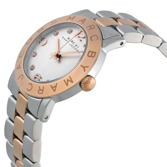 Ladies Marc Jacobs AMY Two Tone Rose Gold Stainless Steel Watch MBM3194