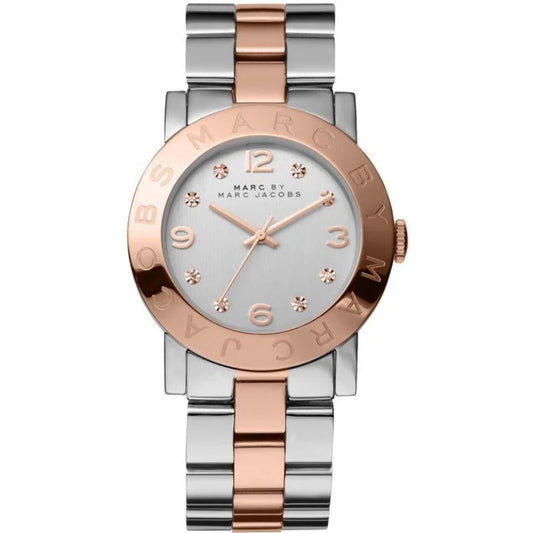 Ladies Marc Jacobs AMY Two Tone Rose Gold Stainless Steel Watch MBM3194