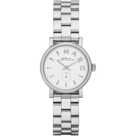 Ladies Marc Jacob Mini Baker Silver Stainless Steel Watch MBM3246