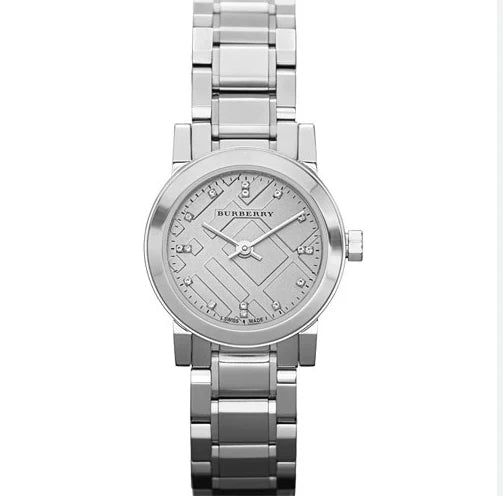 Ladies Burberry The City Dimond Silver Stainless Steel Watch BU9213