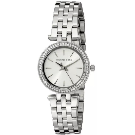 Ladies Michael Kors Mini Darci Silver Stainless Steel Watch MK3294