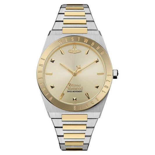 Ladies Vivienne Westwood Charterhouse Gold Dial Stainless Steel Watch VV244CPSG