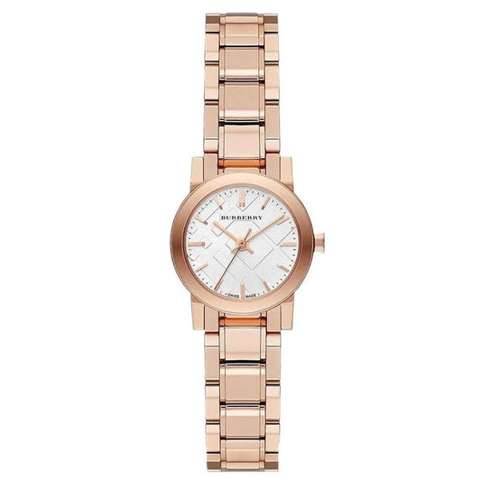 Ladies Burberry Swiss Rose Gold Stainless Steel Watch BU9204