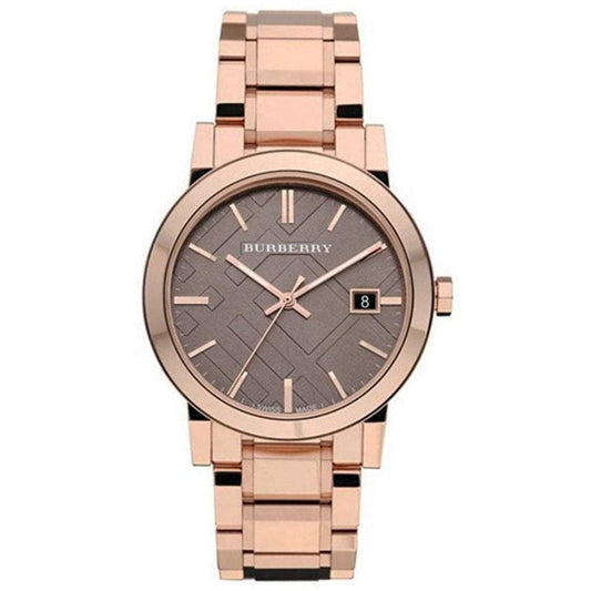 Ladies Burberry The City Rose Gold PVD Plated Stainless Steel Watch BU9005