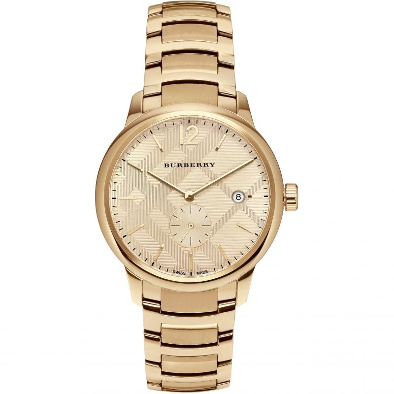 Men s Burberry The Classic Gold PVD Plated Stainless Steel Chronograph Fashion Watches UK