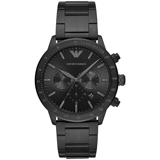 Men’s Emporio Armani Mario Black Chronograph Watch AR11242