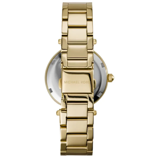 Ladies Michael Kors Mini Parker Gold Chronograph Watch MK6056