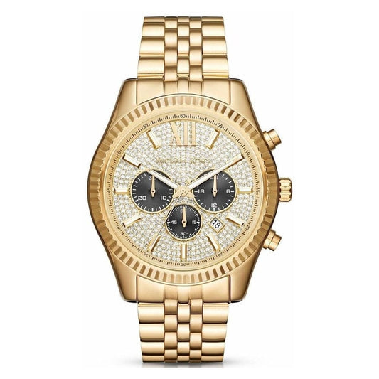 Men’s Michael Kors Lexington Gold Chronograph Watch MK8494