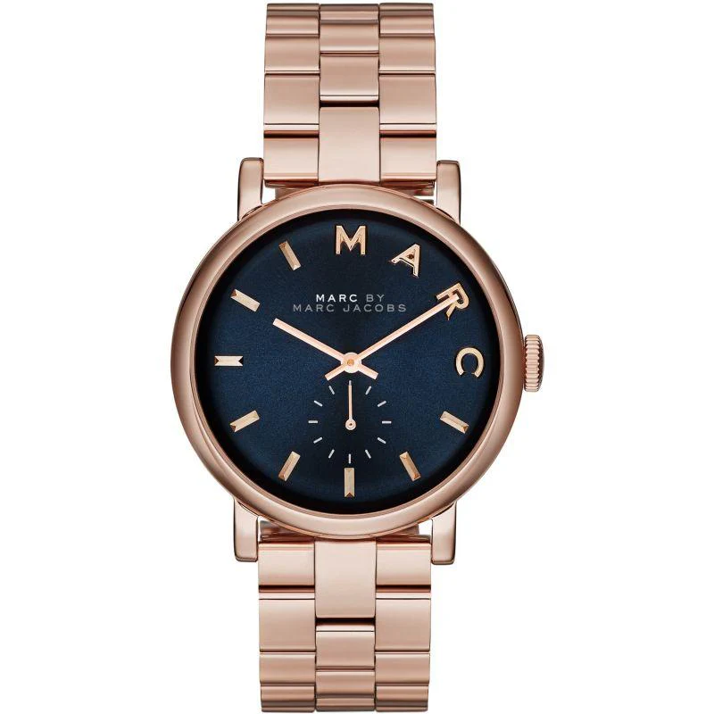 Ladies Marc Jacobs Baker Rose Gold Stainless Steel Chronograph Watch MBM3330
