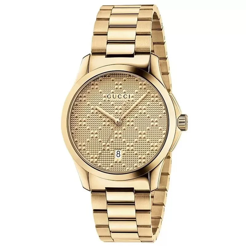 Men's G-Timeless Gucci Gold PVD Stainless Steel Strap Watch YA126461