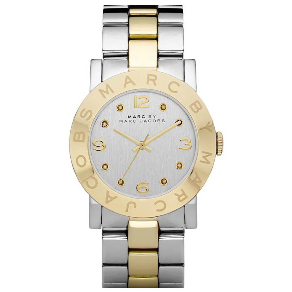 Ladies Marc Jacobs Amy Silver & Gold Stainless Steel Watch MBM3139