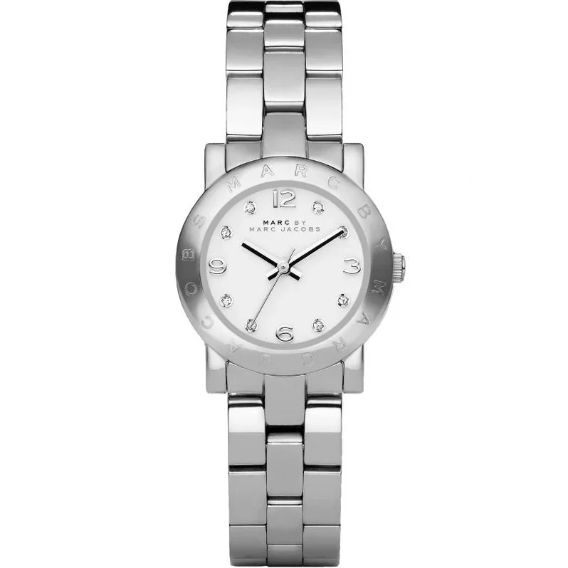 Ladies Marc Jacobs Mini AMY Silver Stainless Steel Watch MBM3055