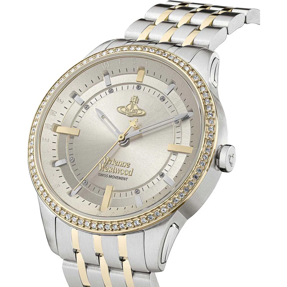 Ladies Vivienne Westwood Eastend Silver & Gold Stainless Steel Watch VV262LGYSG